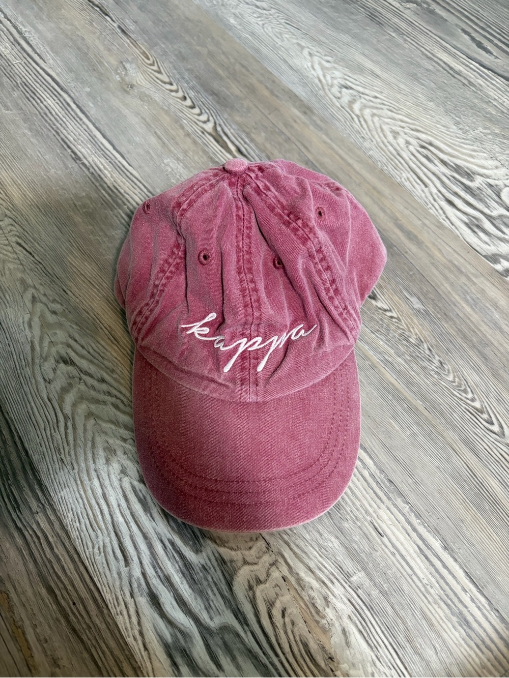 Kappa Kappa Gamma Dusty Rose Embroidered Baseball Cap
